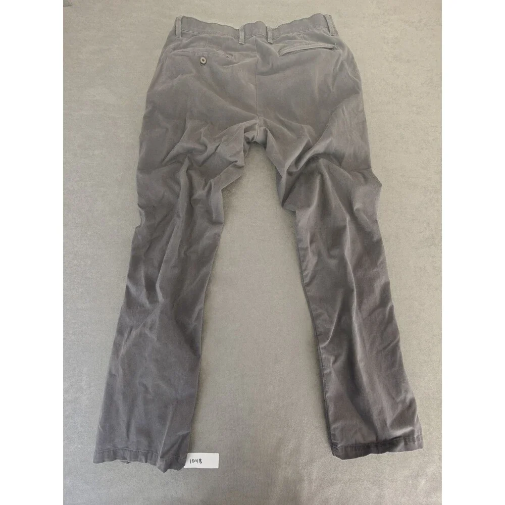 English Laundry Men's Gray Chino Pants 32x32 Stretch Casual Straight Zip Pocket